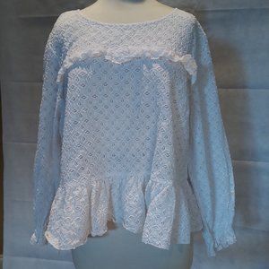 ELOQUII- Plus Size Lace Top